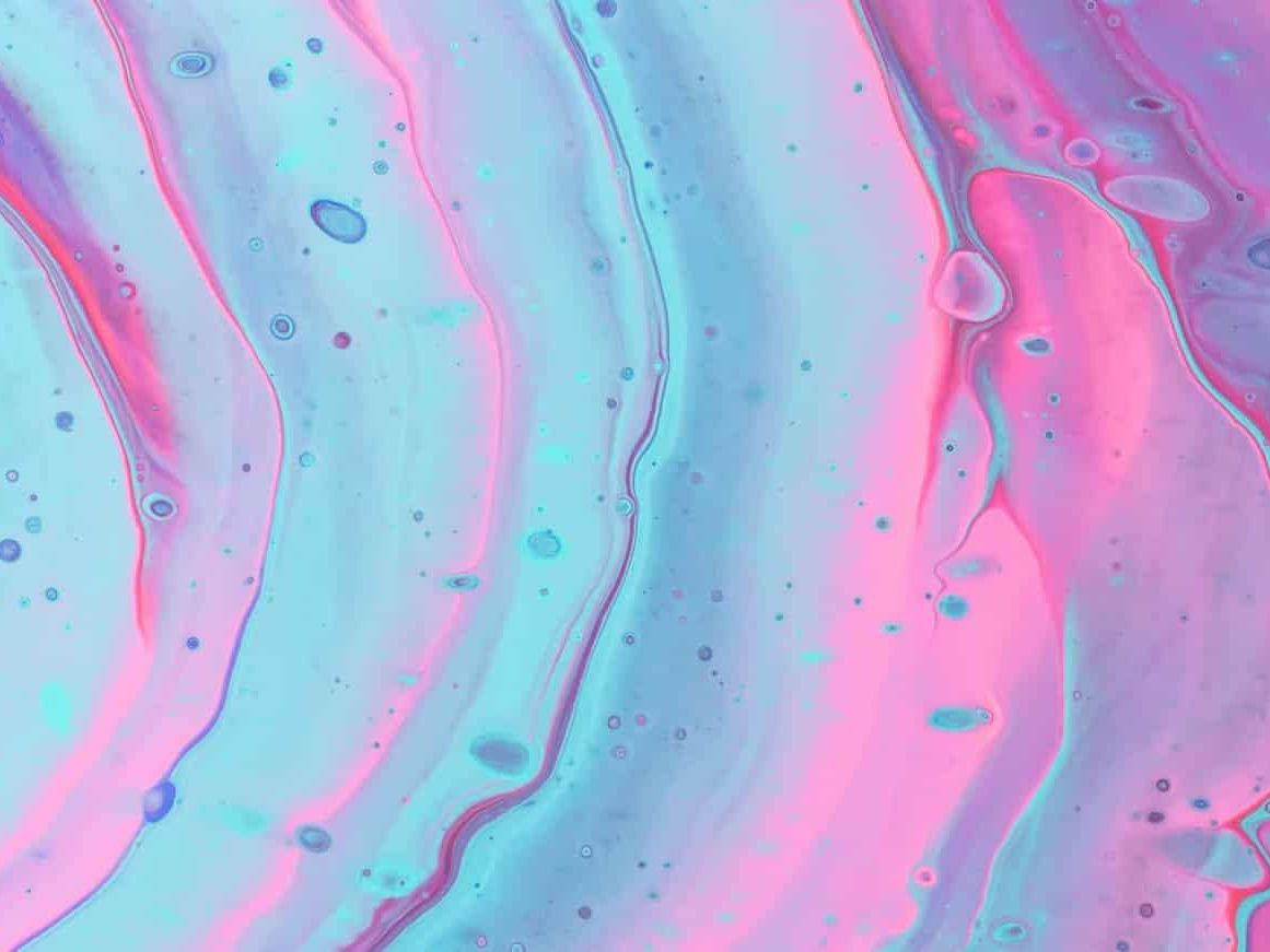 Abstract blue and pink waves
